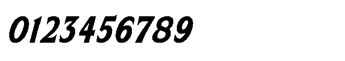 Kineks Bold Sans Condensed Italic Font OTHER CHARS