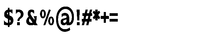 Kineks Bold Sans Condensed Font OTHER CHARS