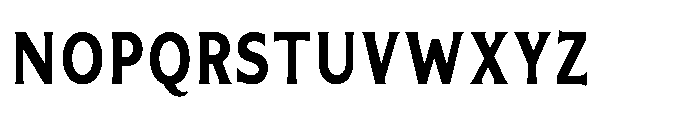 Kineks Bold Sans Condensed Font UPPERCASE