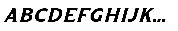 Kineks Bold Sans Italic Font UPPERCASE