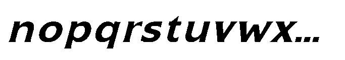 Kineks Bold Sans Italic Font LOWERCASE