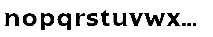 Kineks Bold Sans Font LOWERCASE