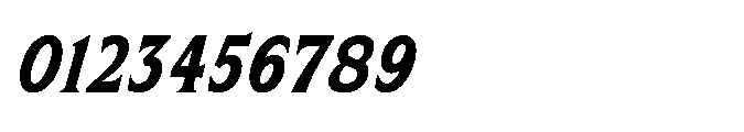 Kineks Bold Serif Condensed Italic Font OTHER CHARS