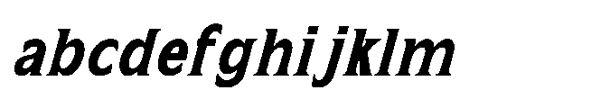 Kineks Bold Serif Condensed Italic FONT