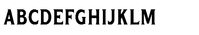 Kineks Bold Serif Condensed Font UPPERCASE