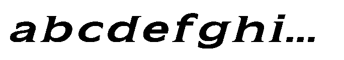 Kineks Bold Serif Expanded Italic FONT