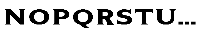 Kineks Bold Serif Expanded Font UPPERCASE
