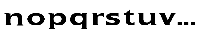 Kineks Bold Serif Expanded Font LOWERCASE