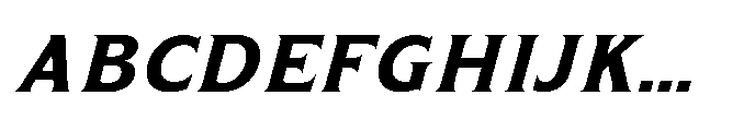 Kineks Bold Serif Italic Font UPPERCASE