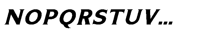 Kineks Bold Serif Italic Font UPPERCASE