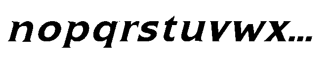 Kineks Bold Serif Italic Font LOWERCASE