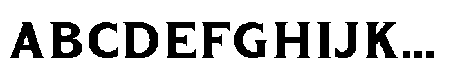 Kineks Bold Serif Font UPPERCASE