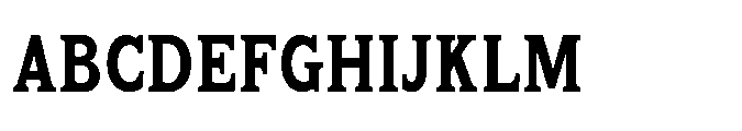 Kineks Bold Slab Condensed Font UPPERCASE