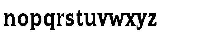 Kineks Bold Slab Condensed Font LOWERCASE