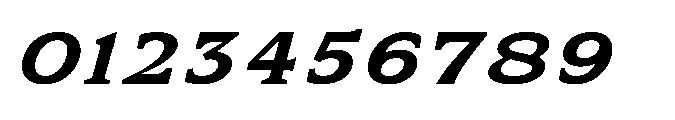 Kineks Bold Slab Expanded Italic Font OTHER CHARS