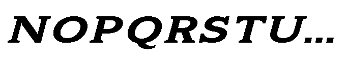 Kineks Bold Slab Expanded Italic Font UPPERCASE