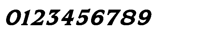 Kineks Bold Slab Italic Font OTHER CHARS