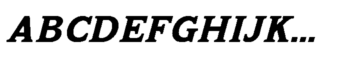 Kineks Bold Slab Italic Font UPPERCASE