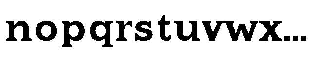 Kineks Bold Slab Font LOWERCASE