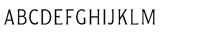 Kineks Light Sans Condensed Font UPPERCASE