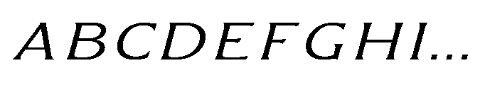 Kineks Light Sans Expanded Italic Font UPPERCASE