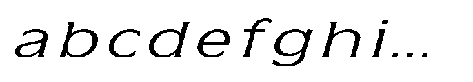 Kineks Light Sans Expanded Italic FONT