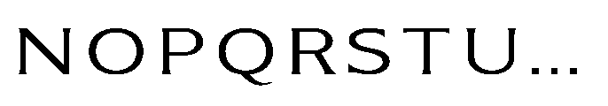 Kineks Light Sans Expanded Font UPPERCASE
