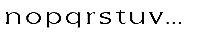 Kineks Light Sans Expanded Font LOWERCASE
