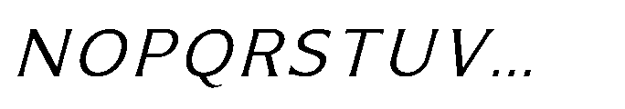 Kineks Light Sans Italic Font UPPERCASE