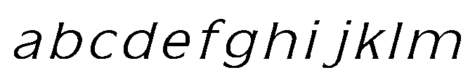 Kineks Light Sans Italic FONT