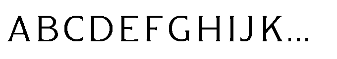 Kineks Light Sans Font UPPERCASE