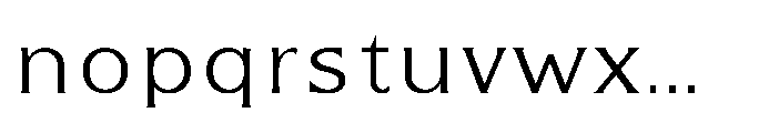 Kineks Light Sans Font LOWERCASE