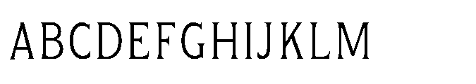 Kineks Light Serif Condensed Font UPPERCASE