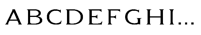Kineks Light Serif Expanded Font UPPERCASE
