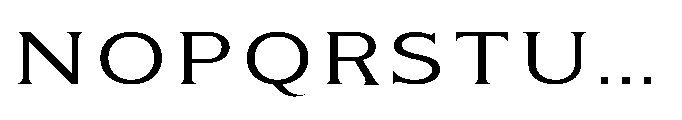 Kineks Light Serif Expanded Font UPPERCASE