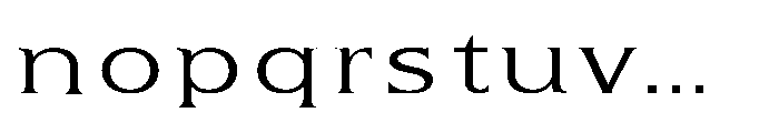 Kineks Light Serif Expanded Font LOWERCASE