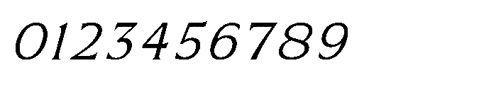 Kineks Light Serif Italic Font OTHER CHARS