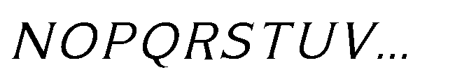 Kineks Light Serif Italic Font UPPERCASE