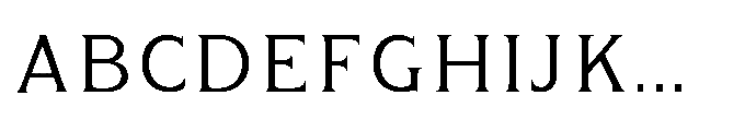 Kineks Light Serif Font UPPERCASE