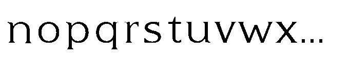 Kineks Light Serif Font LOWERCASE