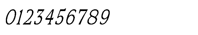 Kineks Light Slab Condensed Italic Font OTHER CHARS