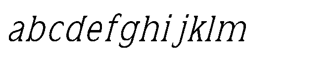Kineks Light Slab Condensed Italic FONT
