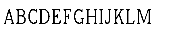 Kineks Light Slab Condensed Font UPPERCASE