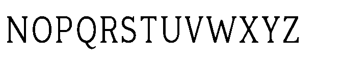 Kineks Light Slab Condensed Font UPPERCASE