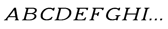 Kineks Light Slab Expanded Italic Font UPPERCASE