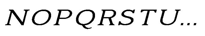 Kineks Light Slab Expanded Italic Font UPPERCASE