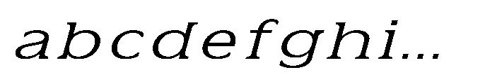Kineks Light Slab Expanded Italic FONT