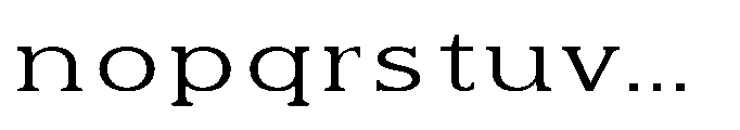 Kineks Light Slab Expanded Font LOWERCASE