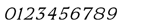 Kineks Light Slab Italic Font OTHER CHARS
