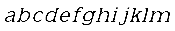 Kineks Light Slab Italic FONT